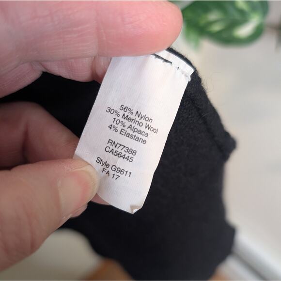 Madewell Wool Blend Black Open Front Cardigan Size Small - Picture 4 of 5